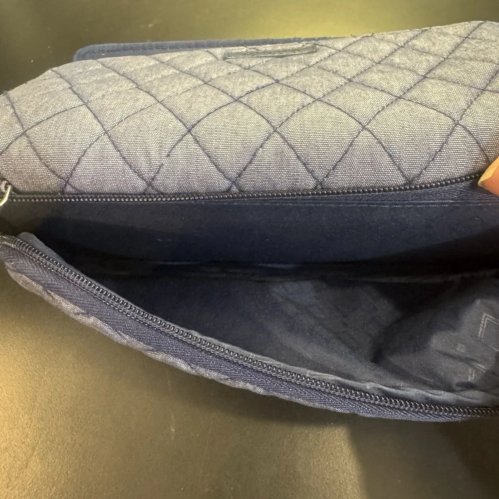 Vera Bradley Quilted Wallet Wristlet‎ Gray RFID Protection